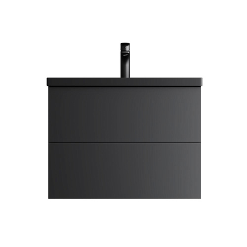 Тумба под раковину AM.PM Gem M90FHX07522BM подвесная, 75 см push-to-open, черный матовый Тумба под раковину AM.PM Gem M90FHX07522BM подвесная, 75 см push-to-open, черный матовый