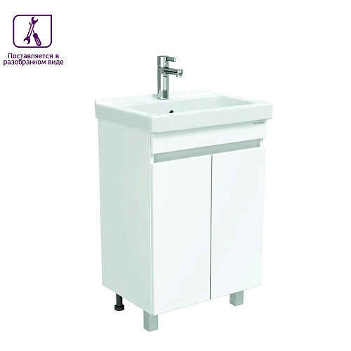 Тумба под раковину Onika Милтон Квадро 55 см 105562 напольная, белая, разборная (дляВизит 55) Тумба под раковину Onika Милтон Квадро 55 см 105562 напольная, белая, разборная (дляВизит 55)