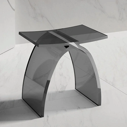 Стул для душа ABBER Kristall AT1739Onyx черный Стул для душа ABBER Kristall AT1739Onyx черный