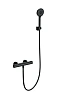 Смеситель для душа Wonzon &amp; Woghand с термостатом, черный матовый (WW-B2029-A-MB)