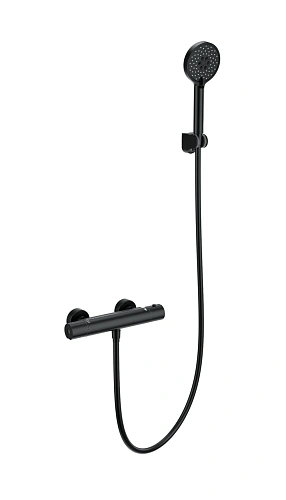 Смеситель для душа Wonzon & Woghand с термостатом, черный матовый (WW-B2029-A-MB) Смеситель для душа Wonzon & Woghand с термостатом, черный матовый (WW-B2029-A-MB)