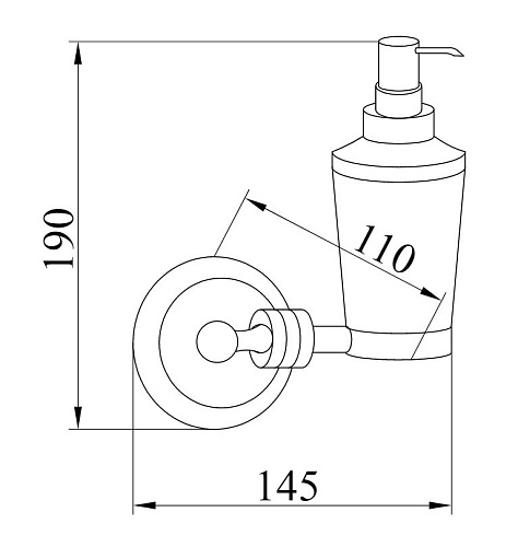 Дозатор жидкого мыла Boheme Hermitage 10337 Дозатор жидкого мыла Boheme Hermitage 10337