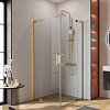 Душевой уголок CEZARES SLIDER-A-2-100/110-C-BORO 100-110x100-110см стекло прозрачное, профиль брашированное золото Душевой уголок CEZARES SLIDER-A-2-100/110-C-BORO 100-110x100-110см стекло прозрачное, профиль брашированное золото