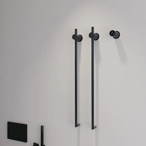 Полотенцесушитель электрический ABBER Charme AH4002MB черный матовый Полотенцесушитель электрический ABBER Charme AH4002MB черный матовый