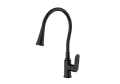 Смеситель для кухни Splenka S41.43.06 с гибким изливом, черный Смеситель для кухни Splenka S41.43.06 с гибким изливом, черный