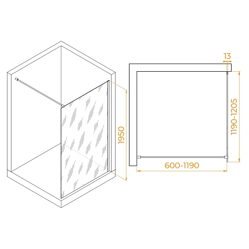 Душевая перегородка RGW Walk In WA-110Gb 1200 мм 351011012-16 золото brush, Easy Clean Душевая перегородка RGW Walk In WA-110Gb 1200 мм 351011012-16 золото brush, Easy Clean