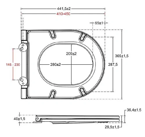 Крышка-сиденье Allen Brau Reality 4.32007.AN Крышка-сиденье Allen Brau Reality 4.32007.AN