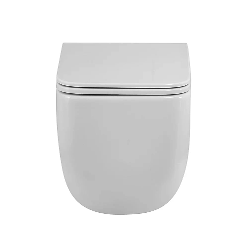 Унитаз подвесной BelBagno LUCE BB076CH-TOR/SC безободковый c сиденьем Унитаз подвесной BelBagno LUCE BB076CH-TOR/SC безободковый c сиденьем