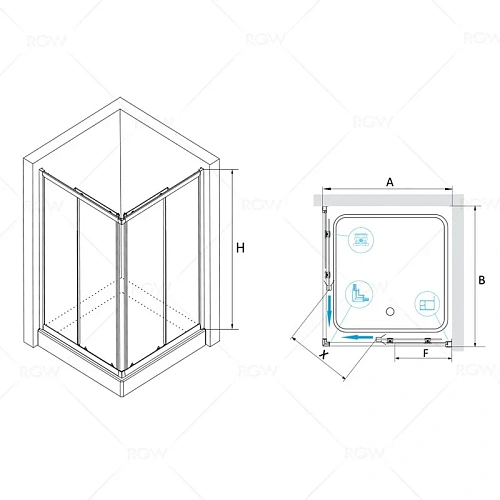 Душевой уголок RGW CL-32 Classic 04093288-11 Душевой уголок RGW CL-32 Classic 04093288-11