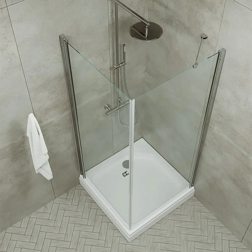 Душевой уголок DIWO Переславль 90х90 профиль хром глянцевый 571089 Душевой уголок DIWO Переславль 90х90 профиль хром глянцевый 571089