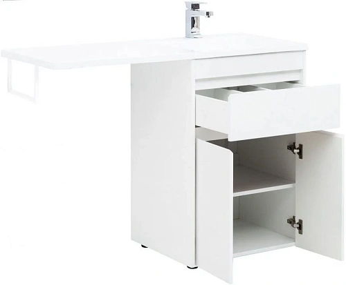 Тумба под раковину Aquanet Токио 58 белый (напольная, 1 ящик, 2 дверцы) 00237745 Тумба под раковину Aquanet Токио 58 белый (напольная, 1 ящик, 2 дверцы) 00237745