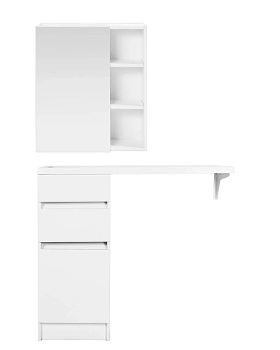 Тумба с раковиной Orange Sistema ST-40TUW+RAL напольная, левая 100 см под стиральную машину, белый Тумба с раковиной Orange Sistema ST-40TUW+RAL напольная, левая 100 см под стиральную машину, белый