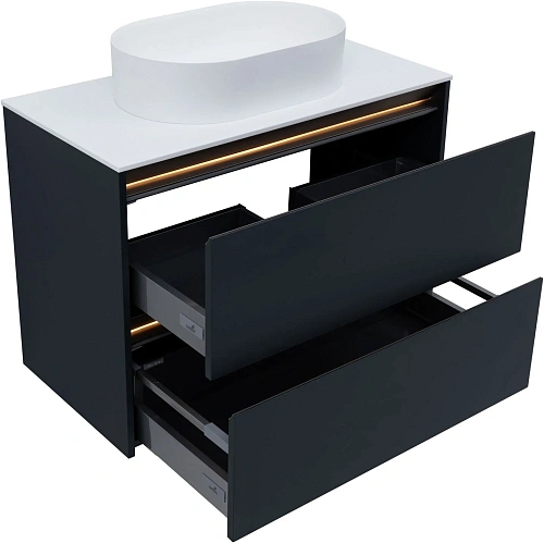 Тумба под раковину Allen Brau Activity 90 1.34013.AM антрацит матовый/олива брашированная Тумба под раковину Allen Brau Activity 90 1.34013.AM антрацит матовый/олива брашированная