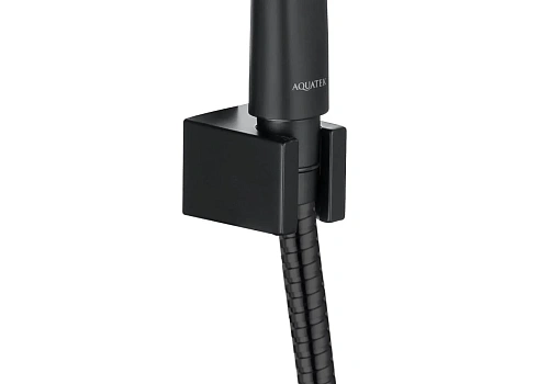 Душевой гарнитур Aquatek ВЕГА AQ2010MB черный матовый Душевой гарнитур Aquatek ВЕГА AQ2010MB черный матовый