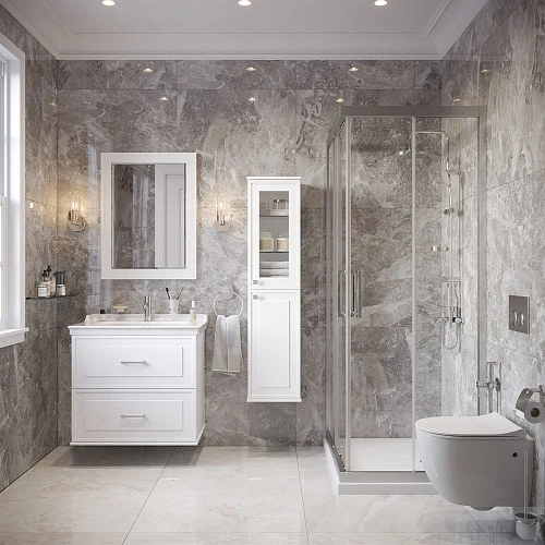 Шкаф-пенал STWORKI Хадстен R, белый 540829 Шкаф-пенал STWORKI Хадстен R, белый 540829