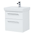 Тумба под раковину DREJA Q MAX, 55 см, подвесная, 2 ящика, белый глянец 77.0001W Тумба под раковину DREJA Q MAX, 55 см, подвесная, 2 ящика, белый глянец 77.0001W