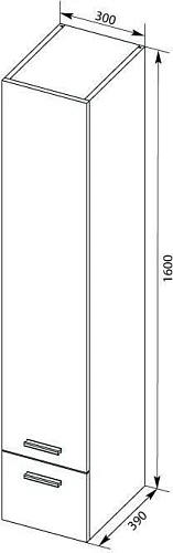 Шкаф-пенал Aquanet Верона 30 L белый 00187781 Шкаф-пенал Aquanet Верона 30 L белый 00187781