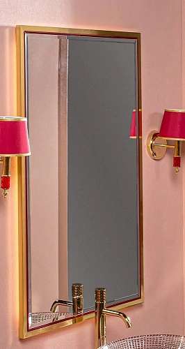 Зеркало Boheme MONACO с подсветкой 70x110 см глянец бордо + золото 566-RG Зеркало Boheme MONACO с подсветкой 70x110 см глянец бордо + золото 566-RG