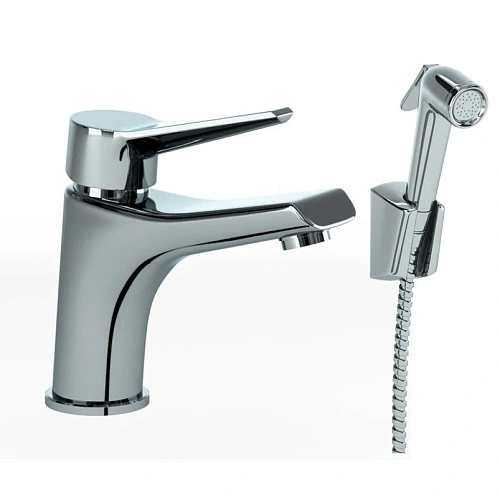 Смеситель для раковины Paini Messina MECR205/574 с гигиеническим душем, хром Смеситель для раковины Paini Messina MECR205/574 с гигиеническим душем, хром