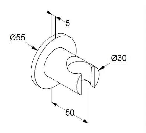 Держатель ручного душа Kludi A QA 6555753-00 белый матовый Держатель ручного душа Kludi A QA 6555753-00 белый матовый