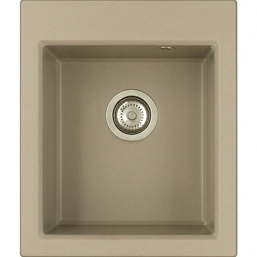 Кухонная мойка Aquaton Линеа 43 1A732932LW250 из литого мрамора, серый шелк Кухонная мойка Aquaton Линеа 43 1A732932LW250 из литого мрамора, серый шелк