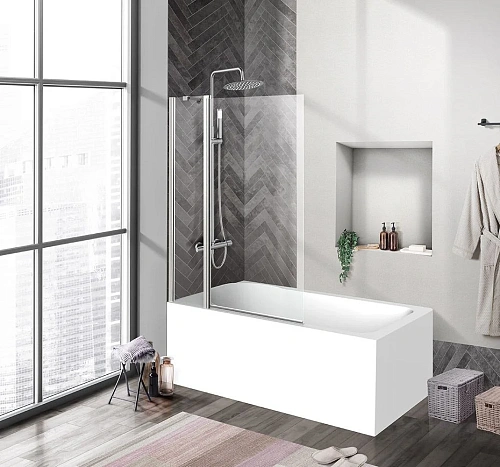 Шторка на ванну BelBagno UNO-V-11-90/150-C-Cr Шторка на ванну BelBagno UNO-V-11-90/150-C-Cr