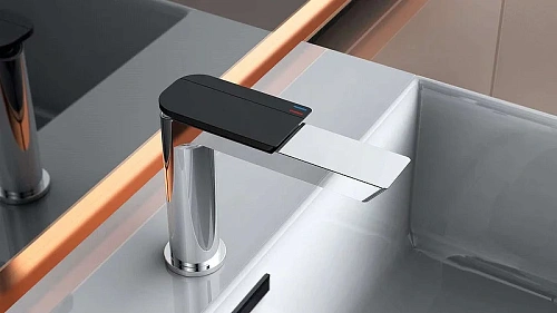 Смеситель для раковины BOCH MANN COMO CB XL BM9631 хром, ручка черный, высокий Смеситель для раковины BOCH MANN COMO CB XL BM9631 хром, ручка черный, высокий