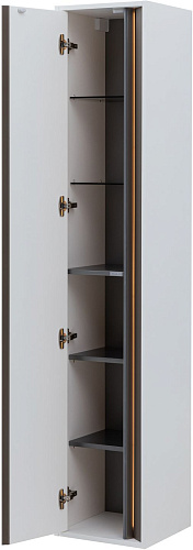 Шкаф-пенал Allen Brau Activity 35 1.34001.WM R белый матовый/черный брашированный Шкаф-пенал Allen Brau Activity 35 1.34001.WM R белый матовый/черный брашированный