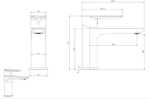 Смеситель для раковины Allen Brau Eclipse 2.0 5.E1A01-00 хром Смеситель для раковины Allen Brau Eclipse 2.0 5.E1A01-00 хром