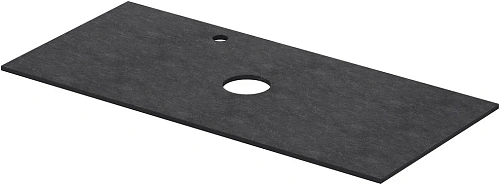 Столешница Aquanet Flat 100 00345788 графит, с отверстием слева Столешница Aquanet Flat 100 00345788 графит, с отверстием слева