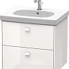 Тумба под раковину Duravit Brioso BR414502222 подвесная 62 см белый глянцевый Тумба под раковину Duravit Brioso BR414502222 подвесная 62 см белый глянцевый