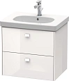 Тумба под раковину Duravit Brioso BR414502222 подвесная 62 см белый глянцевый Тумба под раковину Duravit Brioso BR414502222 подвесная 62 см белый глянцевый