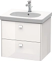 Тумба под раковину Duravit Brioso BR414502222 подвесная 62 см белый глянцевый Тумба под раковину Duravit Brioso BR414502222 подвесная 62 см белый глянцевый