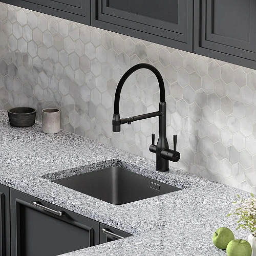 Смеситель для кухни Sancos Garda SC4009MB под фильтр, черный матовый Смеситель для кухни Sancos Garda SC4009MB под фильтр, черный матовый