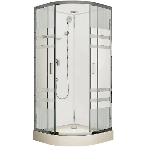 Душевая кабина Esbano ECONOM (ESKE90CR) полукруглая с крышей ESE-90CR90x90x210 Душевая кабина Esbano ECONOM (ESKE90CR) полукруглая с крышей ESE-90CR90x90x210
