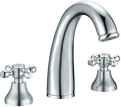 Смеситель для раковины Boheme Tradizionale Cromo 277 на 3 отверстия Смеситель для раковины Boheme Tradizionale Cromo 277 на 3 отверстия