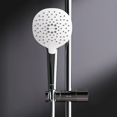 Душевая система AM.PM Spirit V2.0 F0770A400 с термостатом, верхний душ d 250 мм Душевая система AM.PM Spirit V2.0 F0770A400 с термостатом, верхний душ d 250 мм