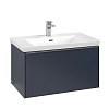 Картинка анонса товара «тумба под раковину villeroy &amp; boch subway 3.0 с подсветкой marine blue / marine blue c573l0vq»