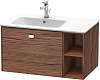 Картинка анонса товара «тумба под раковину duravit brioso br401201021 подвесная 82 см орех темный»