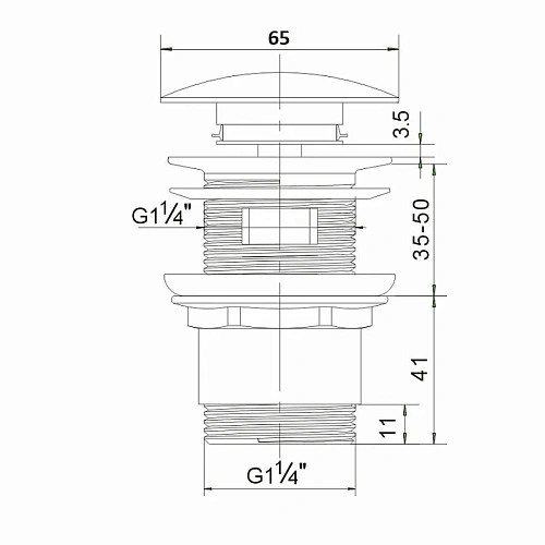 Донный клапан Orange X1-004сr универсальный X1-004cr Донный клапан Orange X1-004сr универсальный X1-004cr