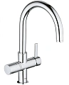 Смеситель для кухни GROHE Blue с высоким изливом для водопроводной и фильтрованной воды, хром (33251 33251000 Смеситель для кухни GROHE Blue с высоким изливом для водопроводной и фильтрованной воды, хром (33251 33251000