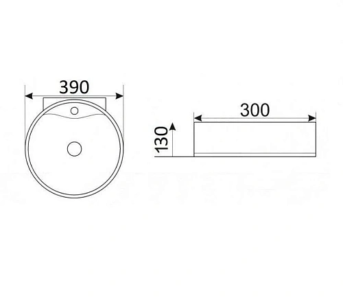 Раковина CeramaLux TR4358 накладная/подвесная, белый Раковина CeramaLux TR4358 накладная/подвесная, белый