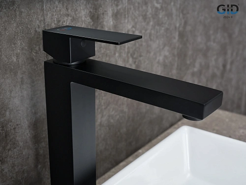 Смеситель для раковины Gid Anchel SS979-BM-D SS979BMD черный матовый Смеситель для раковины Gid Anchel SS979-BM-D SS979BMD черный матовый