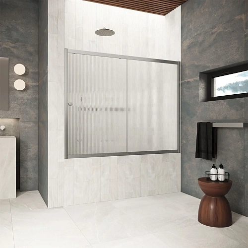 Шторка на ванну Vegas-glass ZV Protec 180 11 Moru 1800 мм, профиль оружейная сталь, стекло Moru Шторка на ванну Vegas-glass ZV Protec 180 11 Moru 1800 мм, профиль оружейная сталь, стекло Moru