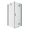 Картинка анонса товара «душевой уголок new trendy new renoma black r 90x80x195 d-0204a/d-0110b (черный)»