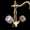 Смеситель для раковины Boheme CRYSTAL бронза (двуручковый) 312-CRST Смеситель для раковины Boheme CRYSTAL бронза (двуручковый) 312-CRST