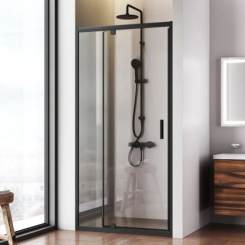 Душевая дверь AM.PM Gem W90G-100-1P-BT 100x195, черный, стекло прозрачное Душевая дверь AM.PM Gem W90G-100-1P-BT 100x195, черный, стекло прозрачное