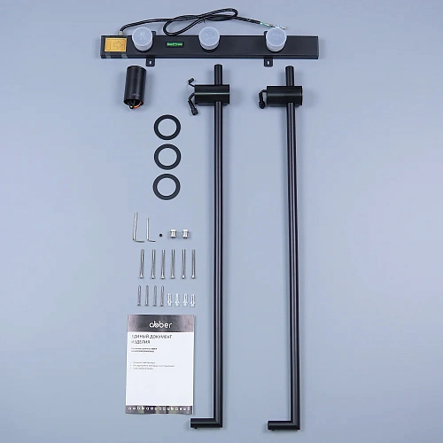 Полотенцесушитель электрический ABBER Charme AH4002MB черный матовый Полотенцесушитель электрический ABBER Charme AH4002MB черный матовый