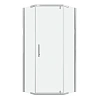 Душевой уголок Niagara Eco NG-1009-14D (90x90x190) трапеция, распаш, профиль хром, стекло прозрачное (4мм)