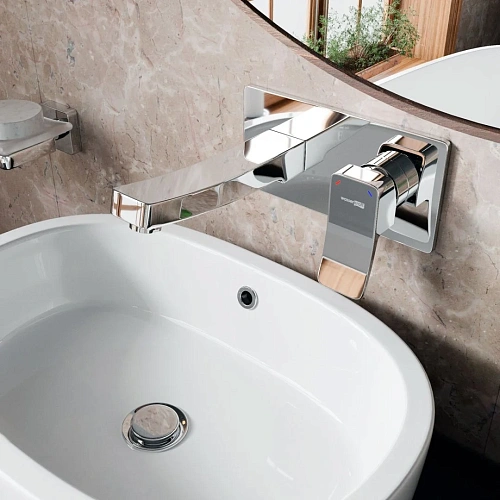 Смеситель для раковины WasserKRAFT Aller 10630 встраиваемый хром Смеситель для раковины WasserKRAFT Aller 10630 встраиваемый хром